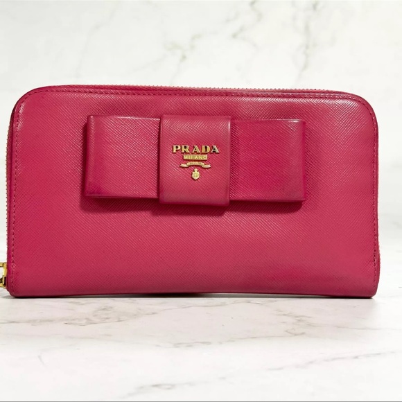 Prada Saffiano Zip Around Wallet - Picture 2 of 16